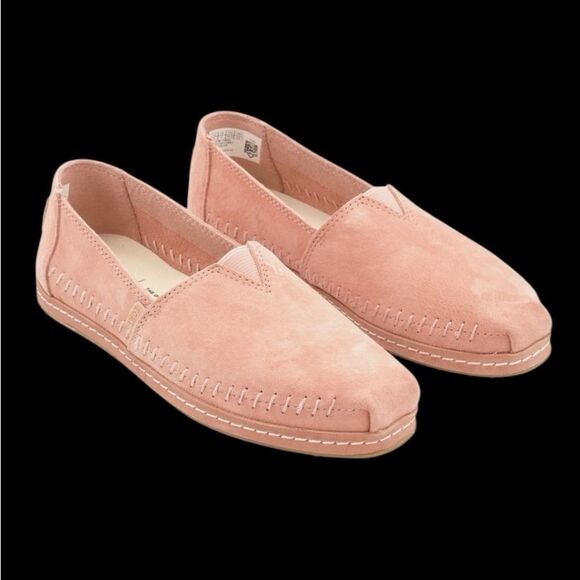Toms Shoes - Women’s Toms suede comfort slip on loafers Blush shoes size 6